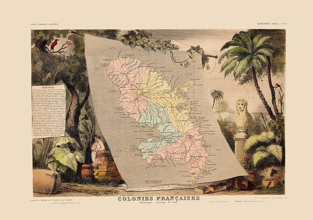 Caribbean Martinique - Levasseur 1850