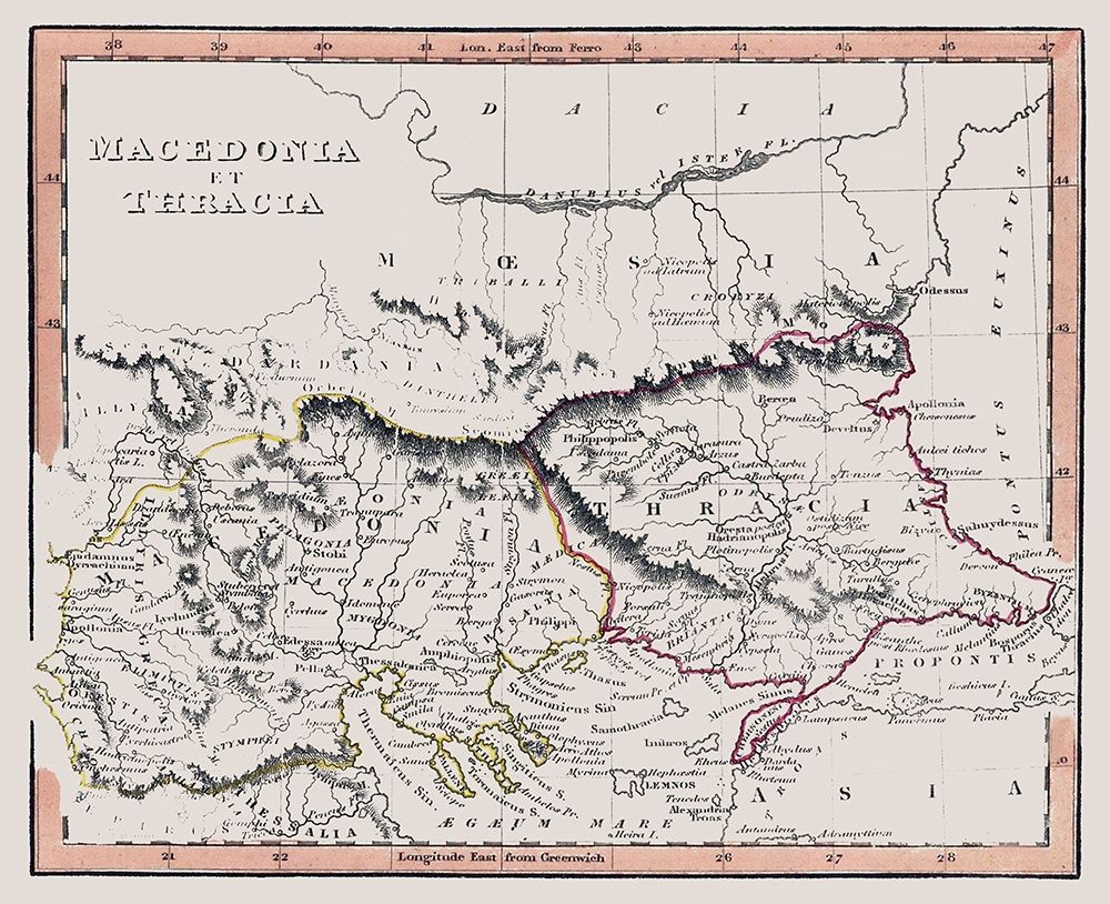 Macedonia Thracia Europe Greece - Fenner 1830