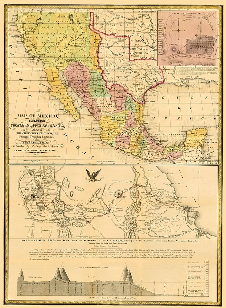 Mexico Yucatan Upper California United States