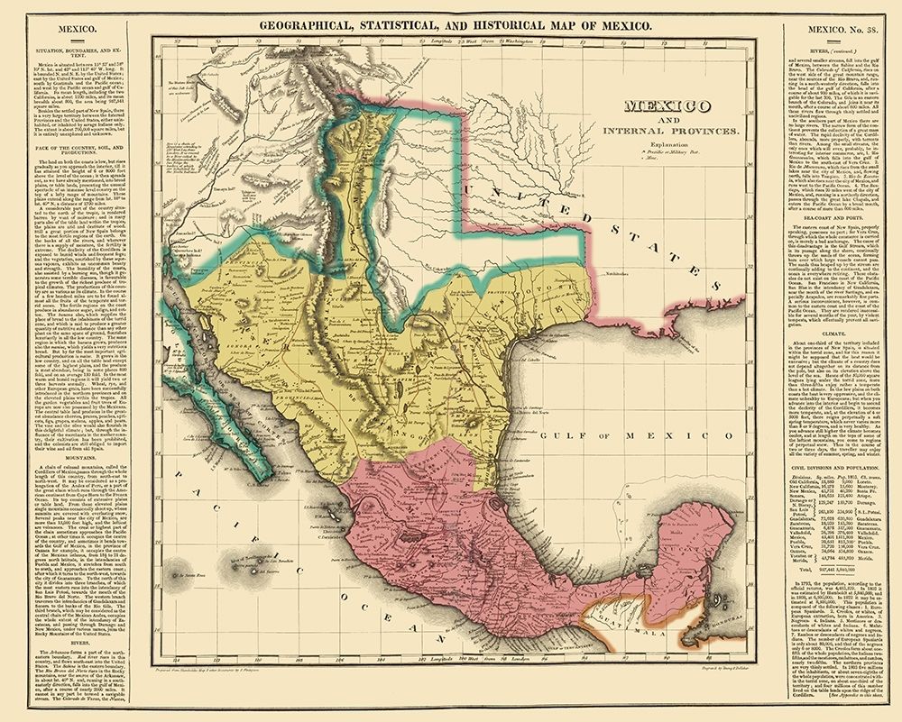 Internal Provinces Mexico - Young 1822