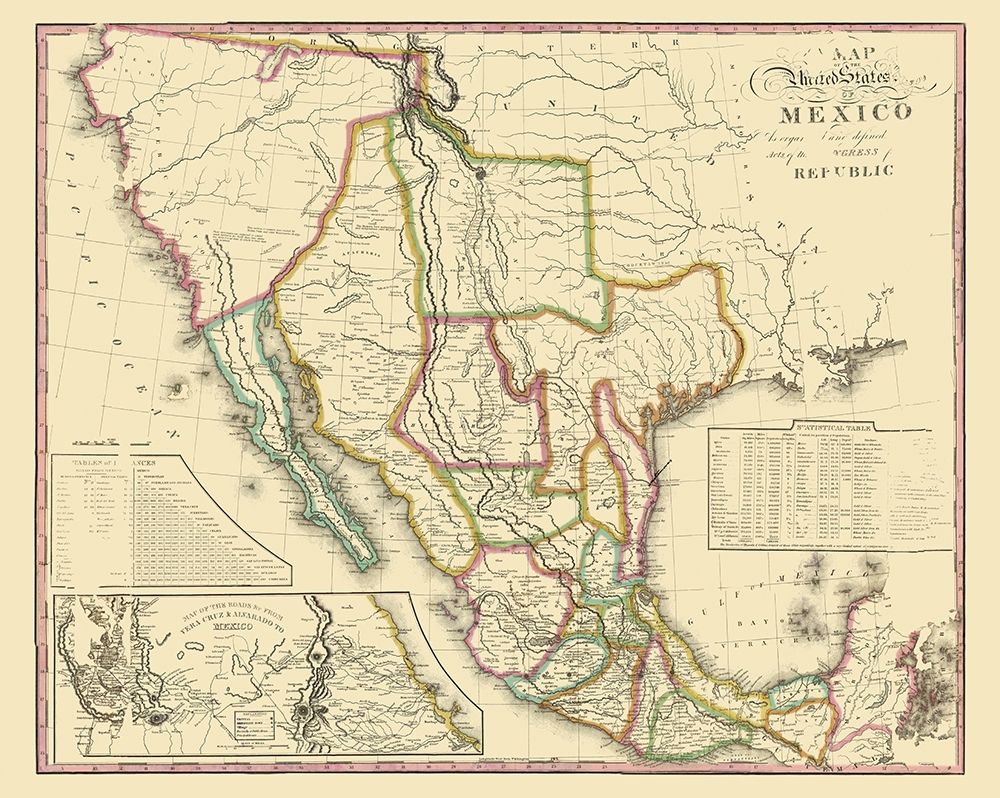 United States Mexico - Tanner 1826