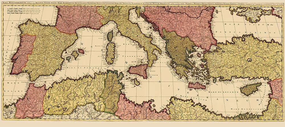 Mediterranean Sea Region - Valck 1695