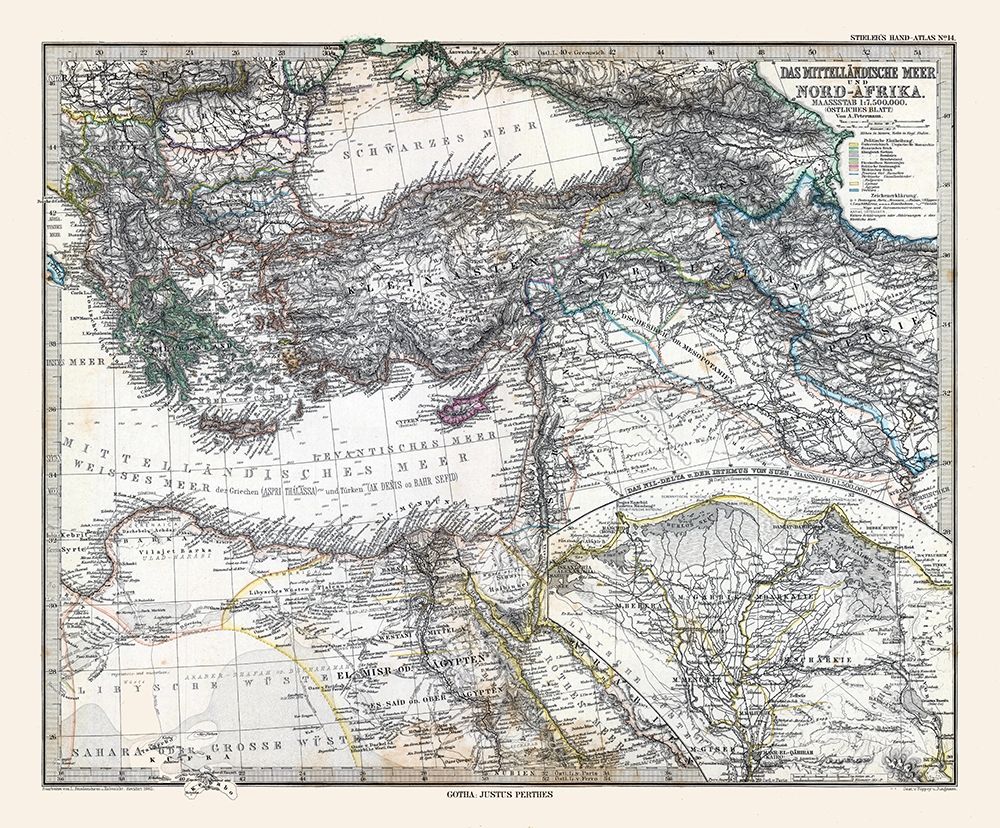 Eastern Mediterranean Sea North Africa