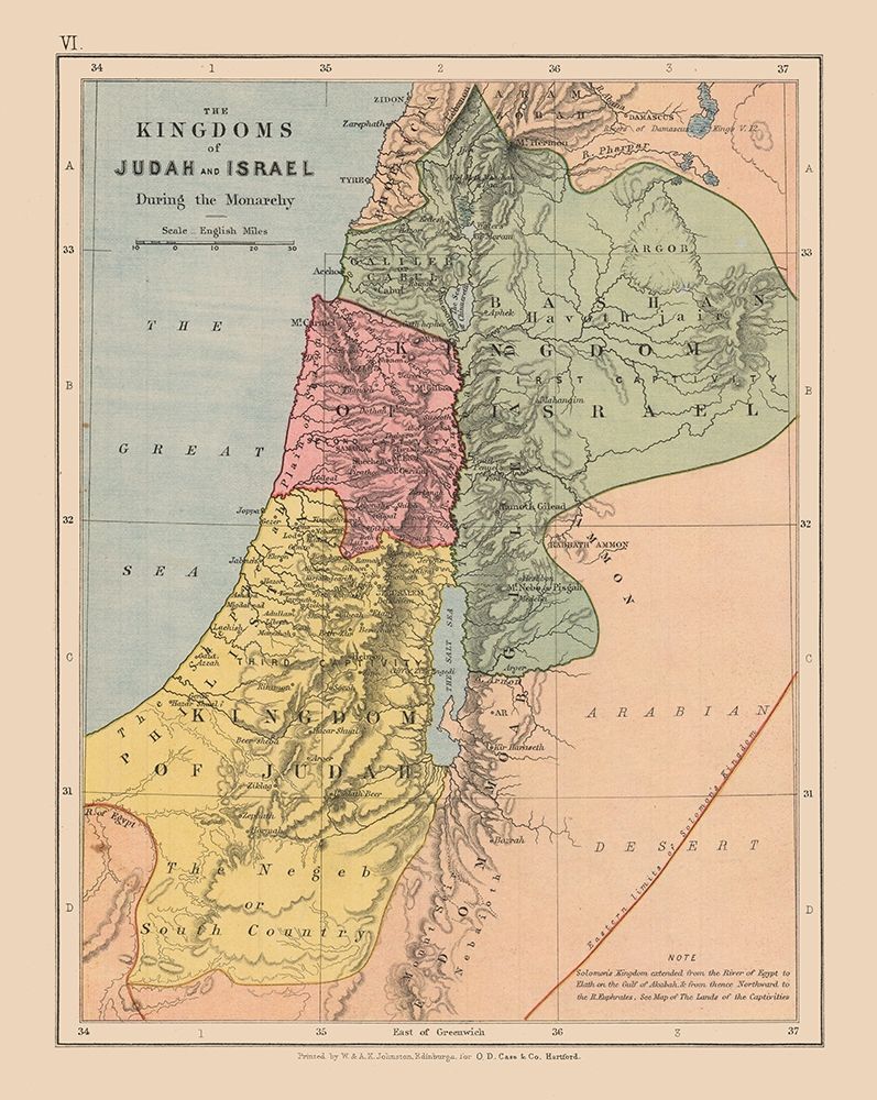 Kingdoms of Judah Israel Middle East - Case 1878