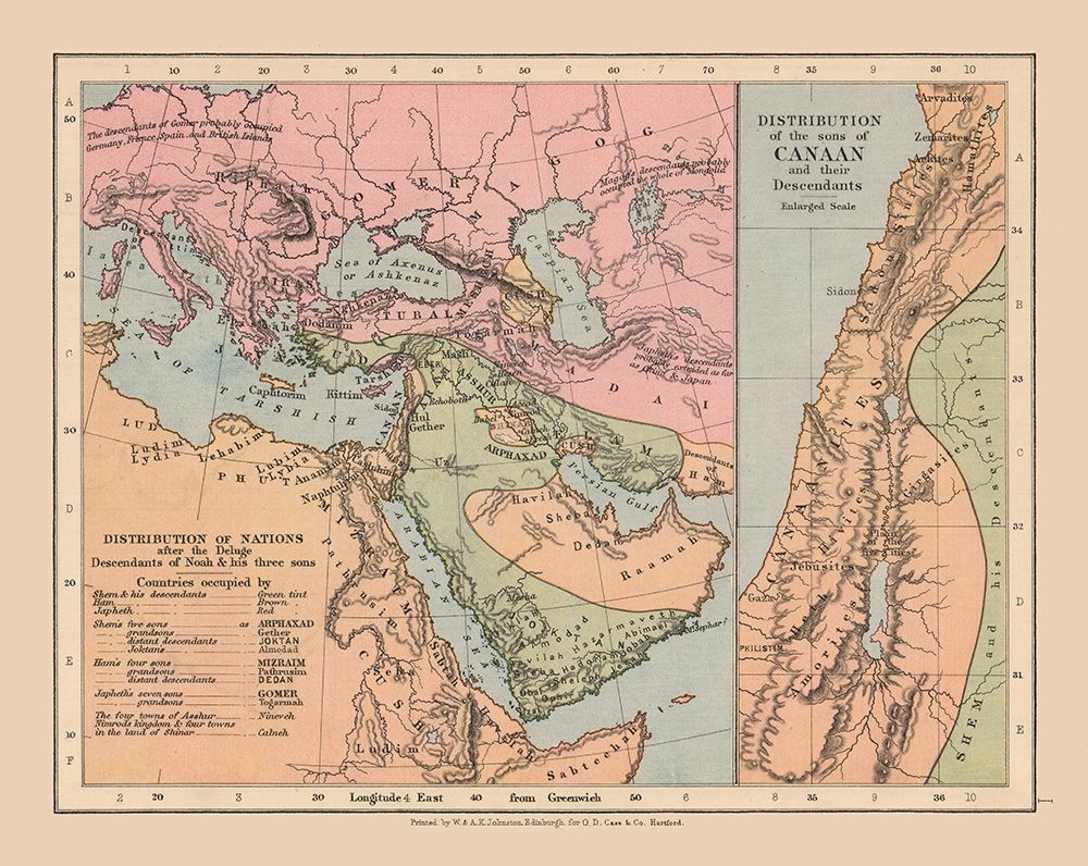 Population after Deluge Middle East - Case 1878