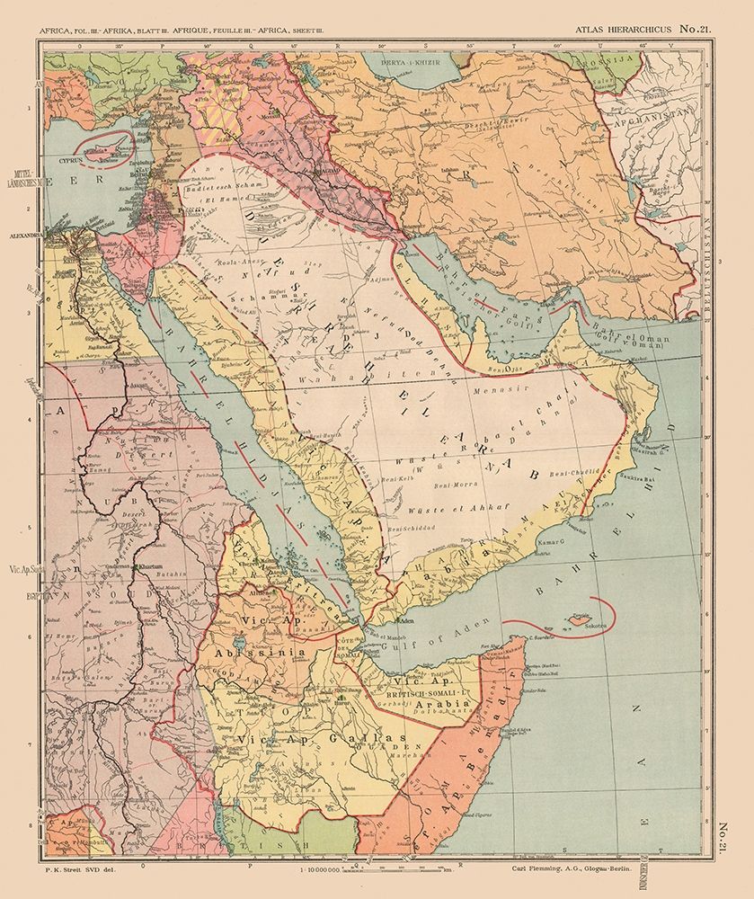 Middle East Africa - Streit 1913