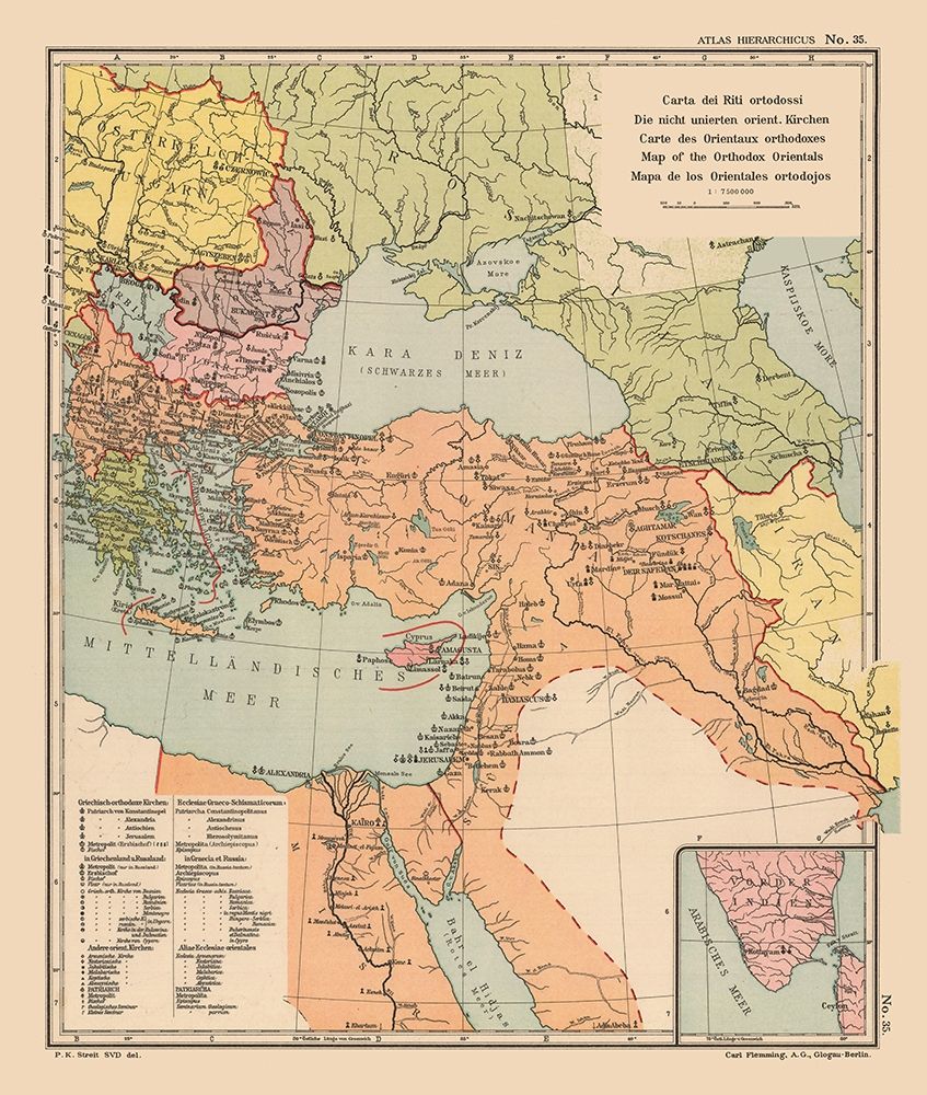Orthodox Orientals Middle East - Streit 1913