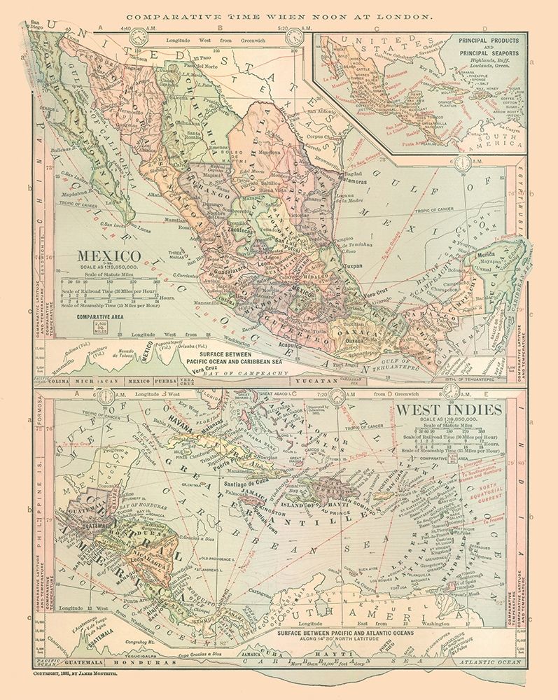 West Indies Central America Mexico Guatemala