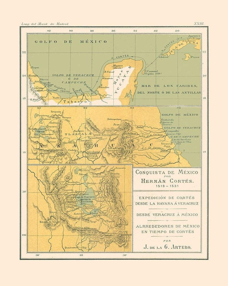 Conquest of Mexico 1519 AD to 1531 AD - Artero