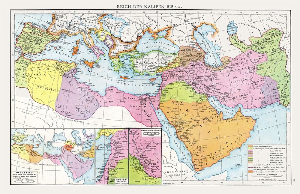 Middle East Caliphate to 945 - Droysen 1886
