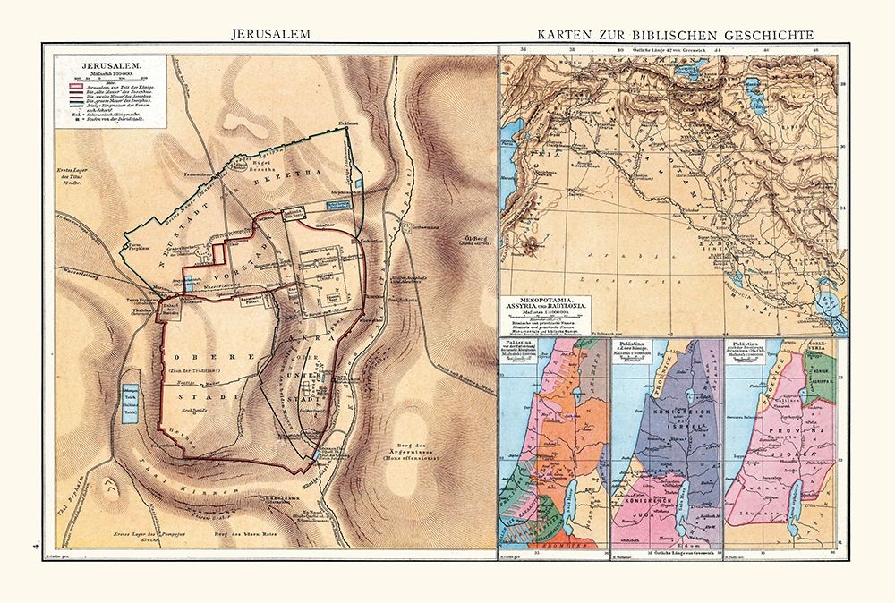 Biblical History Middle East Israel - Droysen 1886