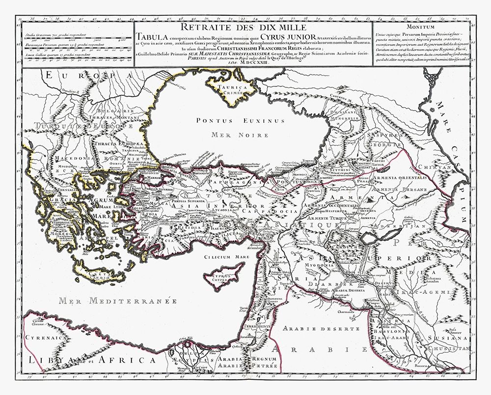 Middle East Turkey Greece Iraq - De Lisle 1731