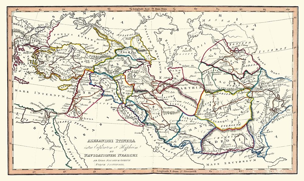 Alexanders Travels Asia Middle East - Fenner 1830