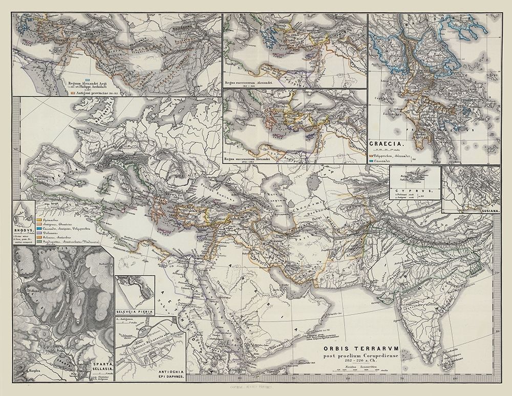 Middle East Asia Europe - Spruner 1865