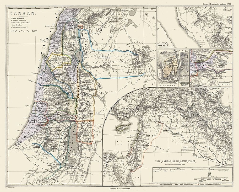 Middle East - Spruner 1865