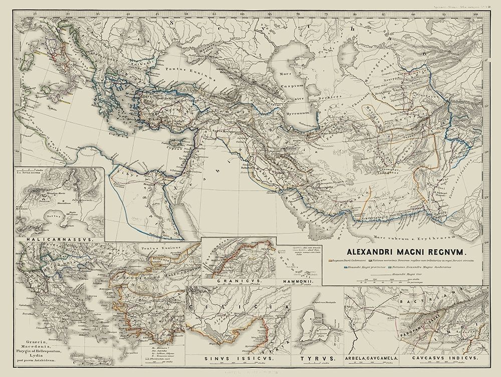 Middle East Alexander the Great - Spruner 1865