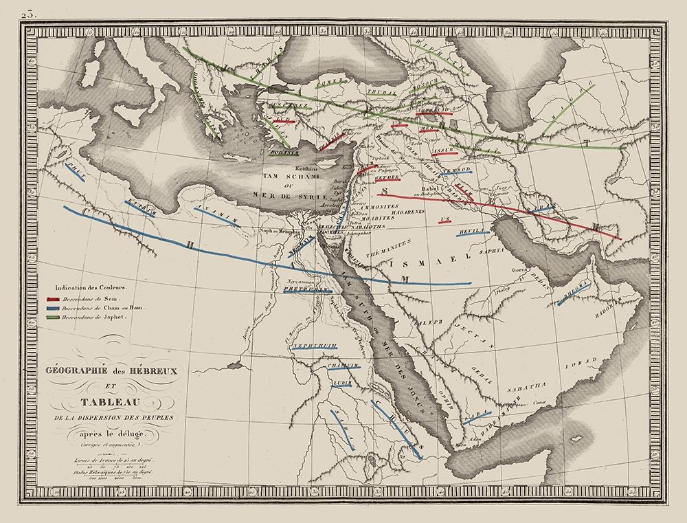 Middle East Dispersion of Hebrew People