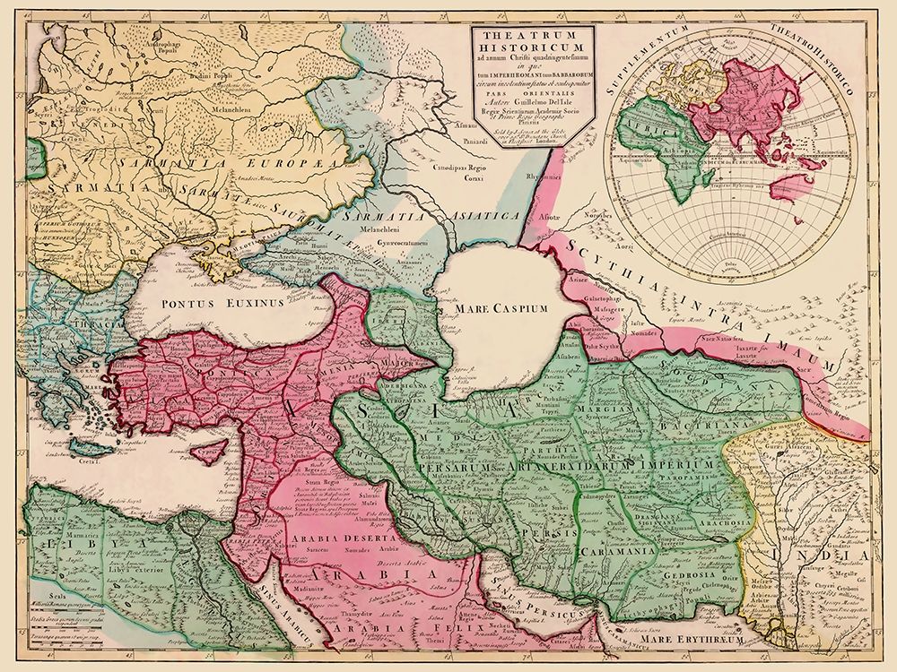 Middle East Europe - De Lisle 1712