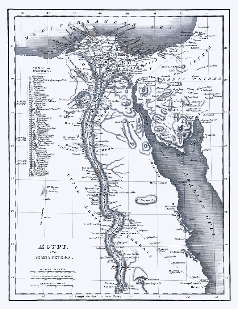 Middle East Egypt Arabia - Oxford 1828