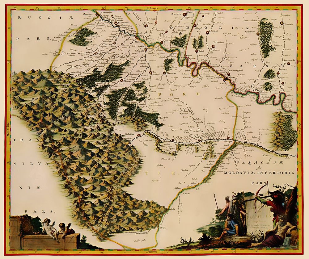 Eastern Europe Moldova Ukraine - Blaeu 1662