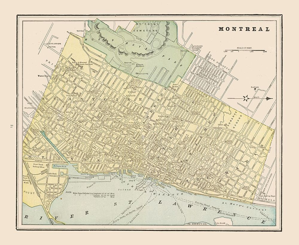 Montreal - Cram 1892