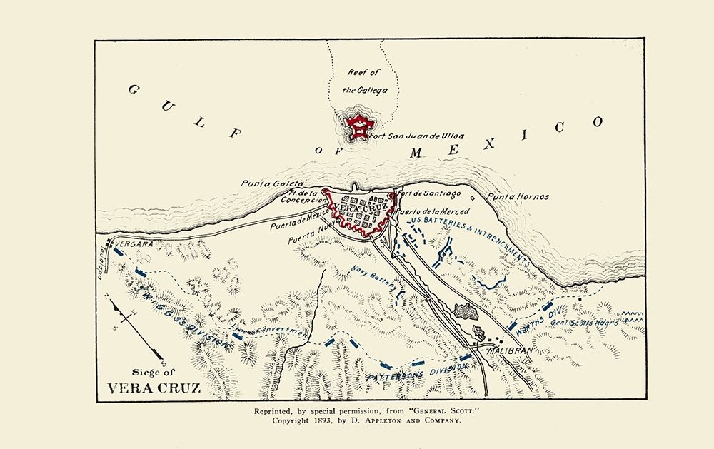 Vera Cruz Siege From Gen. Scott 1893