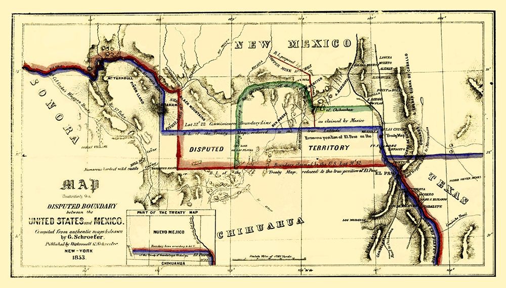 Disputed Boundary United States Mexico
