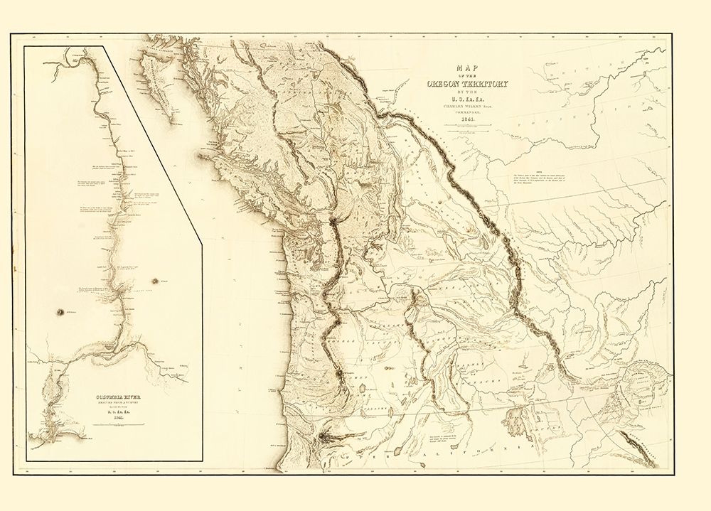 North America Oregon Territory United States