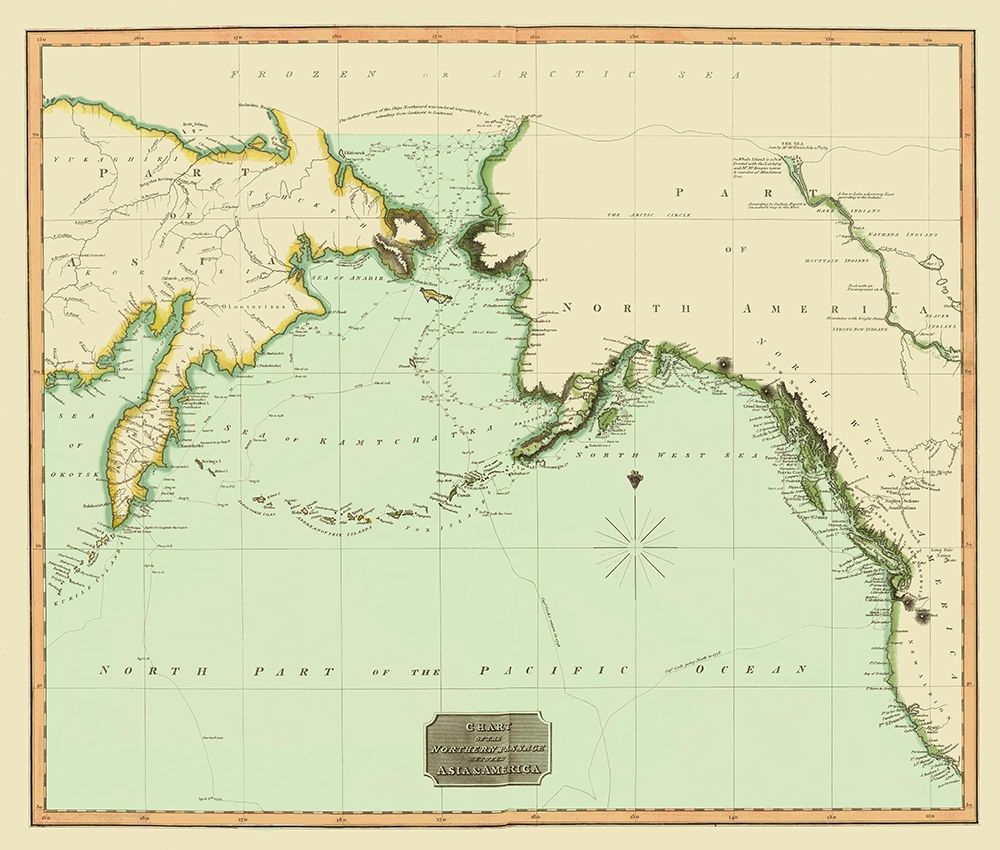 Northwest Passage between Asia America