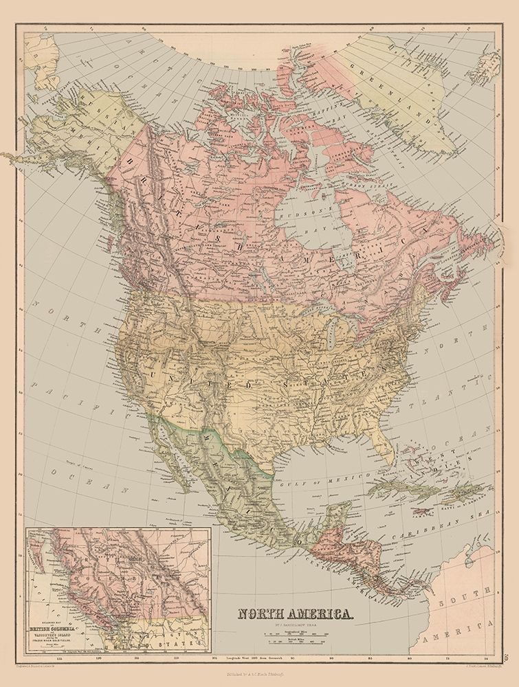 North America - Black 1867