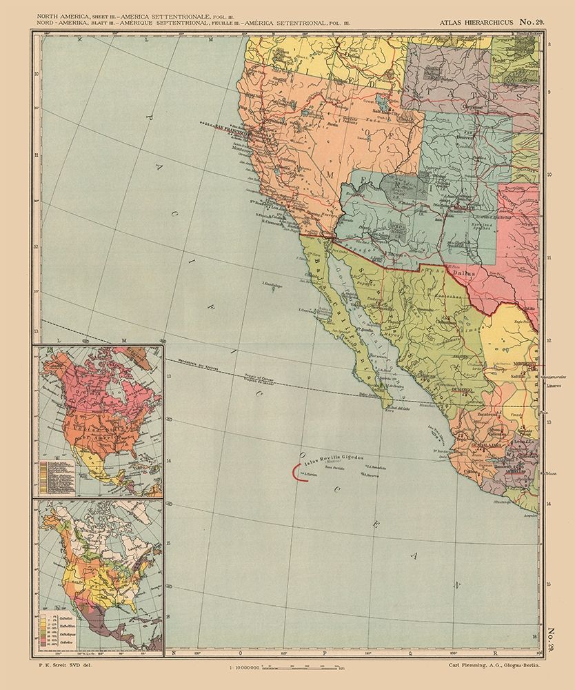 North America United States Mexico - Streit 1913