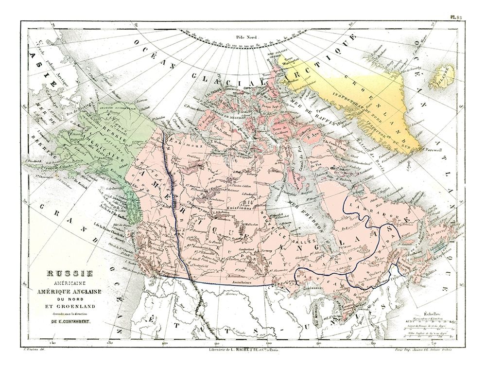 North America - Cortambert 1880
