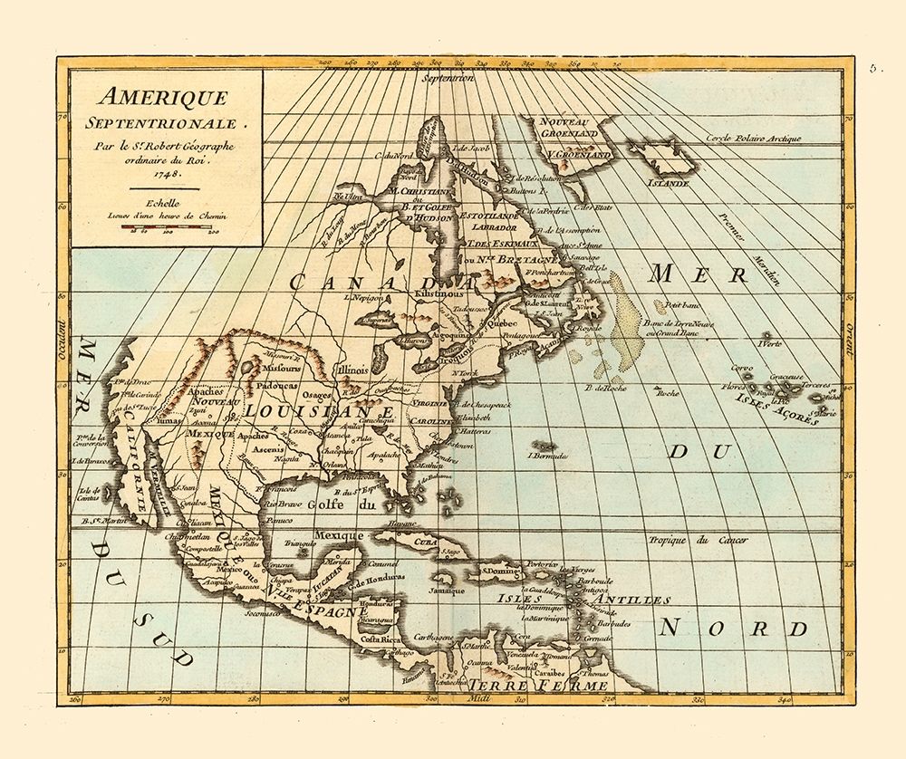 North America - Robert 1748
