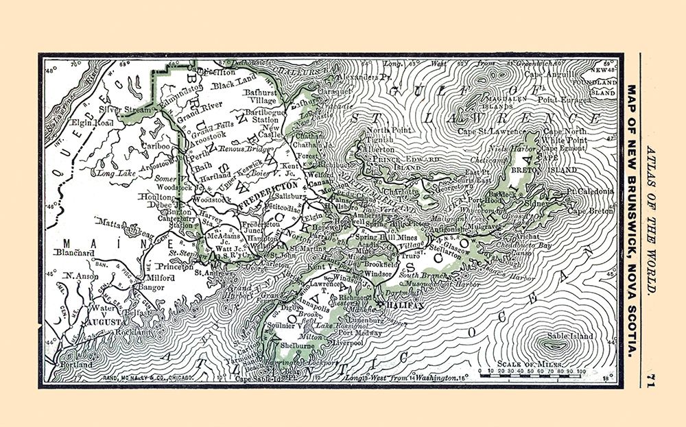 New Brunswick Canada - Alden 1886