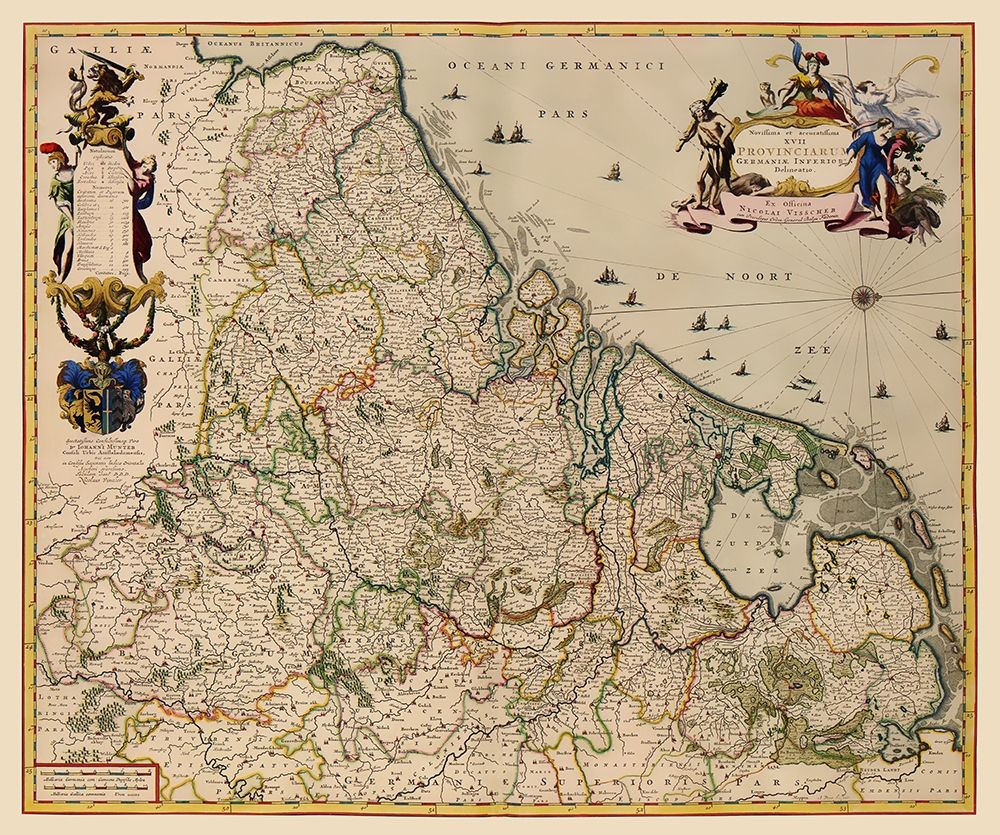 Provinces Netherlands - Visscher 1681
