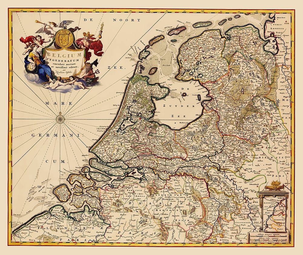 Benelux Belgium - Visscher 1680