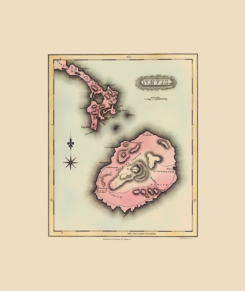 Caribbean Nevis - Lucas 1823