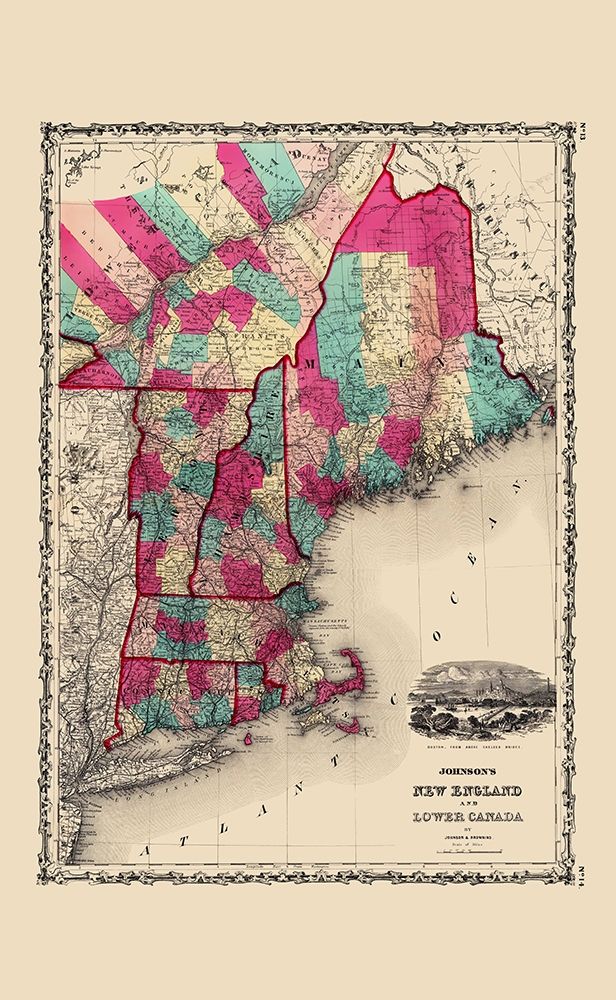 North America New England Canada United States