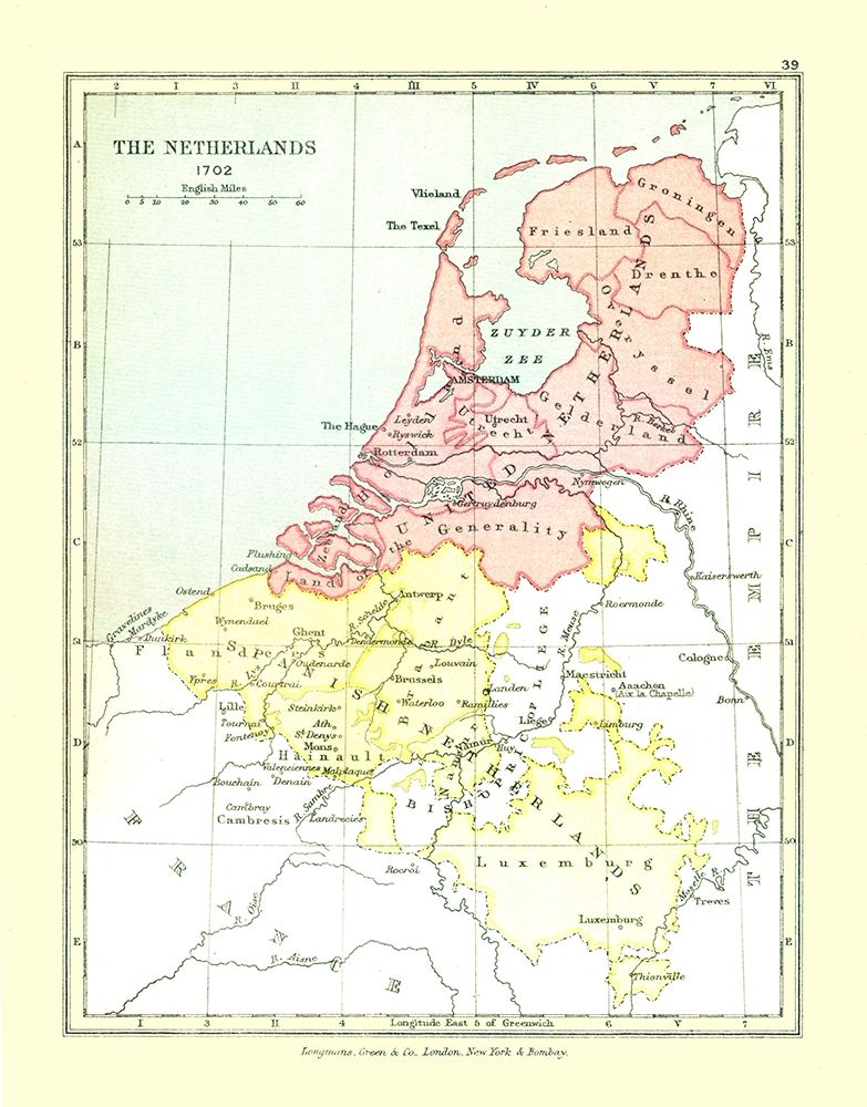Europe Netherlands 1702 - Gardiner 1902