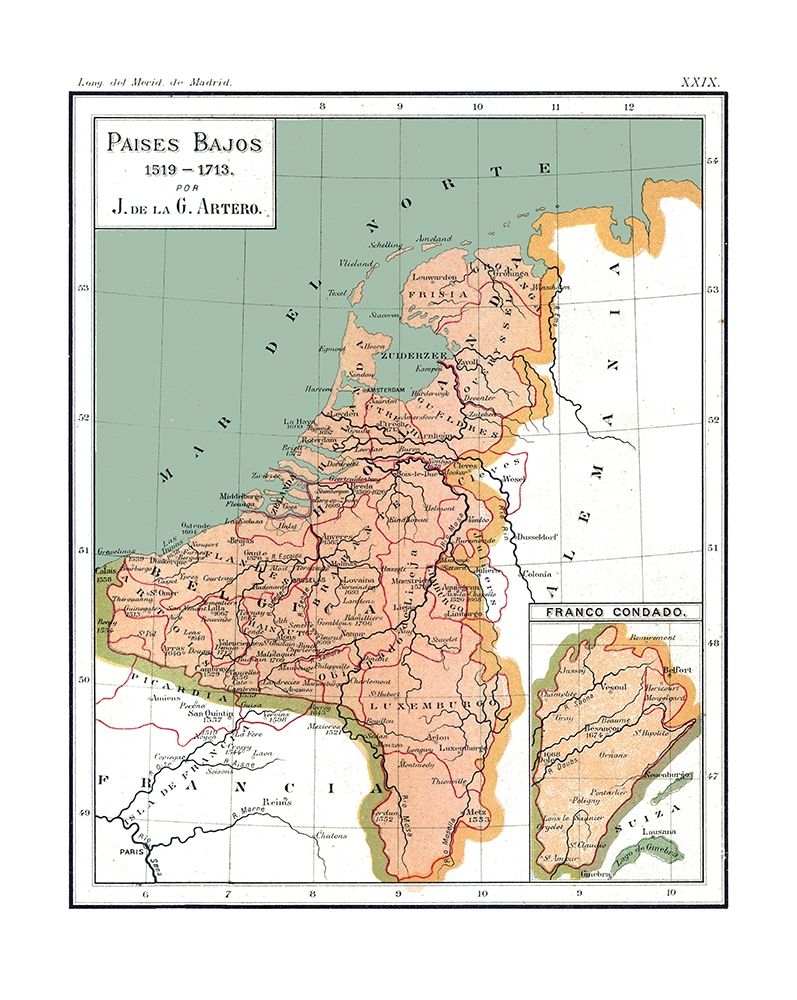 Europe 1519 AD to 1713 AD Netherlands - Artero