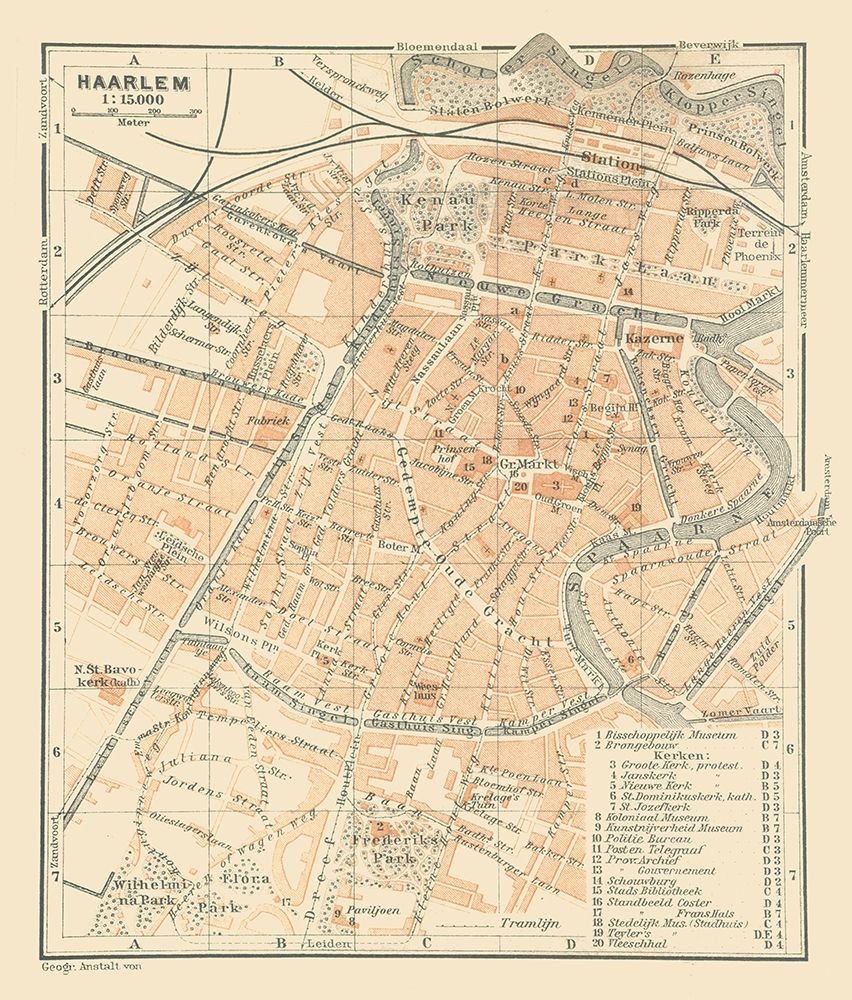 Europe Haarlem Netherlands - Baedeker 1910