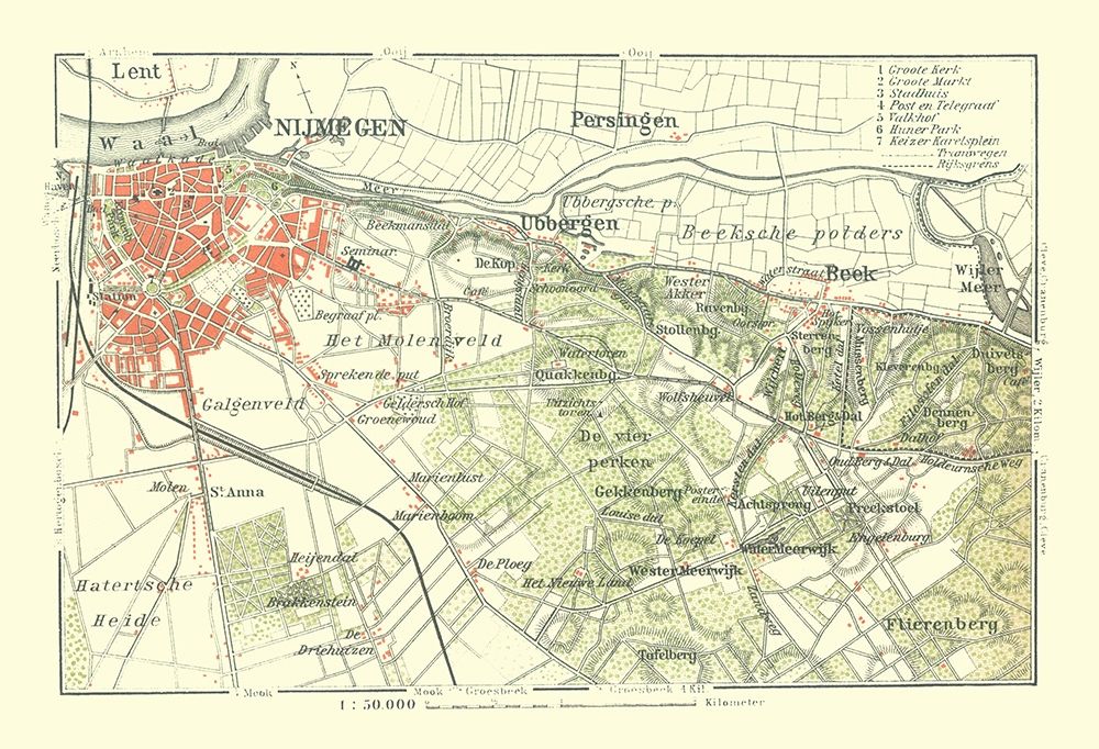 Southern Netherlands Europe - Baedeker 1910