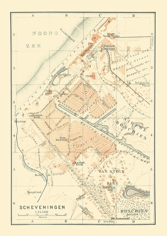 Europe Scheveningen Netherlands - Baedeker 1910
