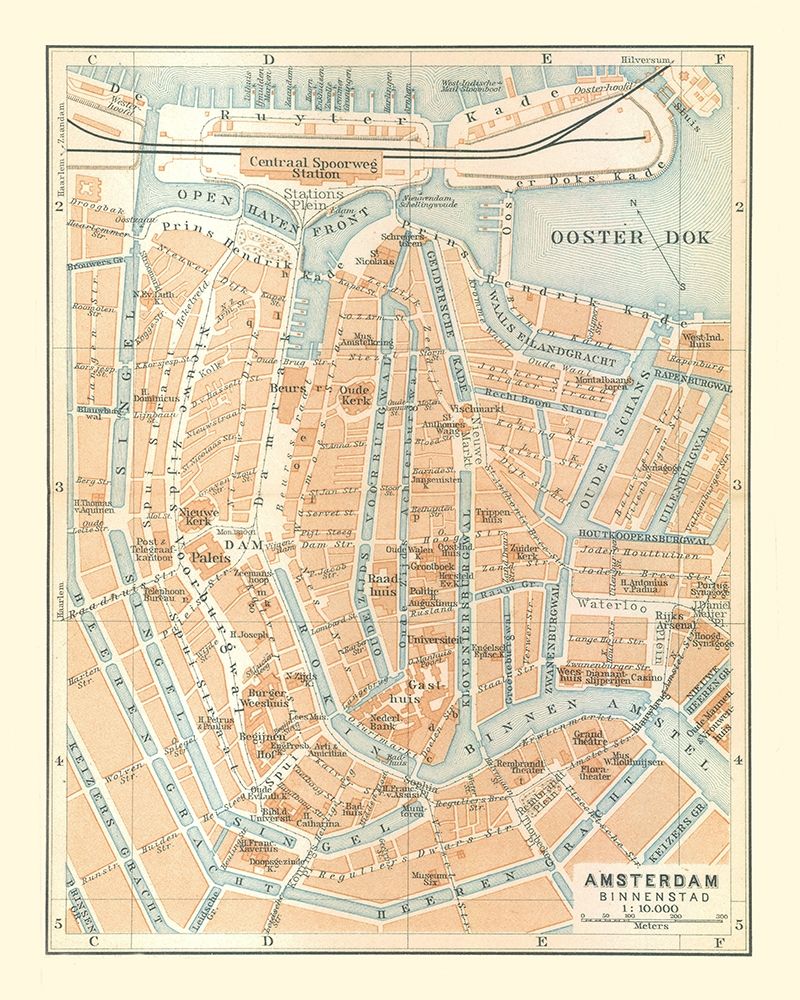 Europe Amsterdam Netherlands - Baedeker 1910