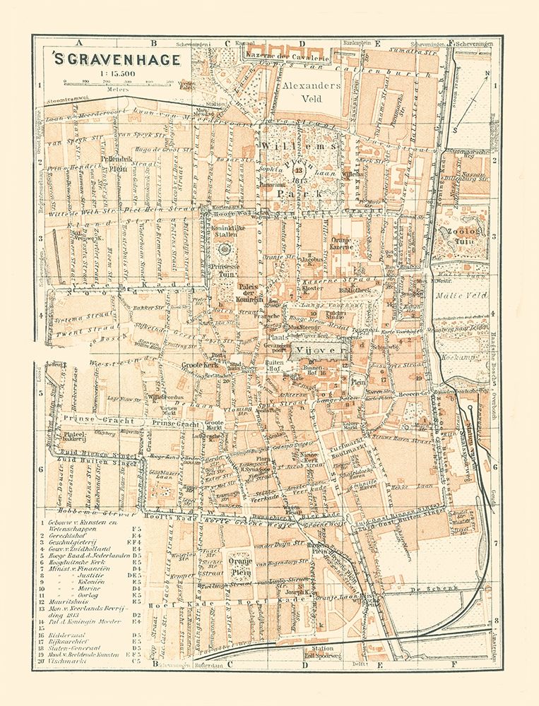 Europe The Hague Netherlands - Baedeker 1910