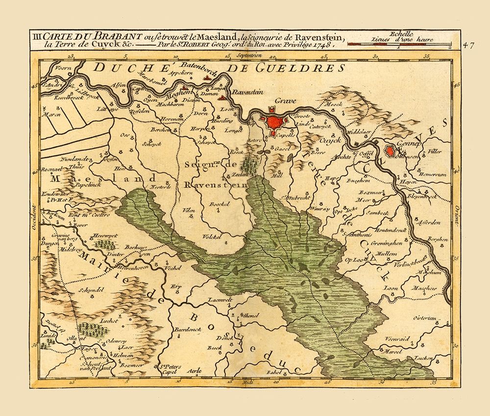 Brabant Province Netherlands - Robert 1748