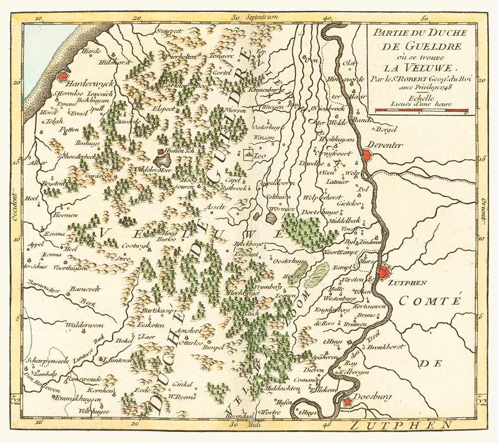 Gelderland Province Netherlands - Robert 1748