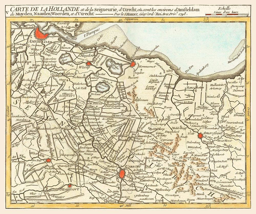 North Holland Province Netherlands - Robert 1748