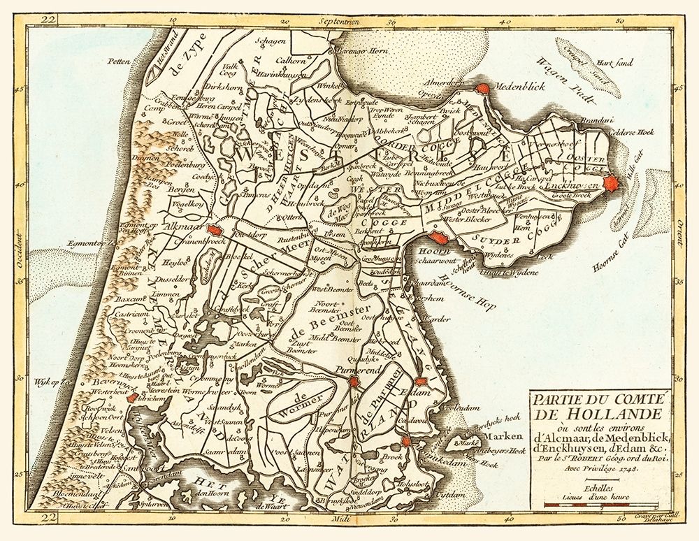 West Frisia North Holland Netherlands - Robert 1748