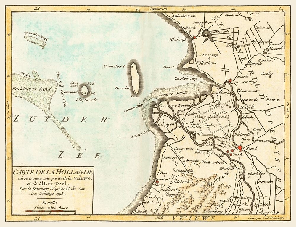 Gelderland Province Netherlands - Robert 1748